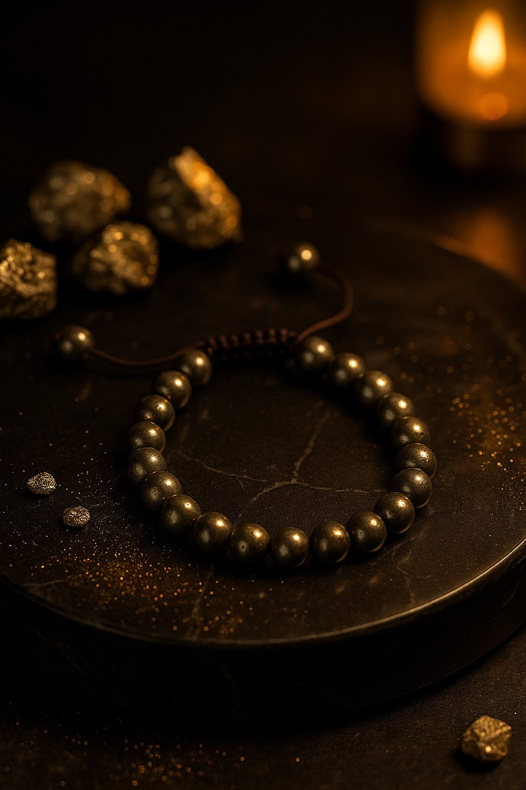 Pyrite Stone Bracelet – Stone of Wealth & Protection