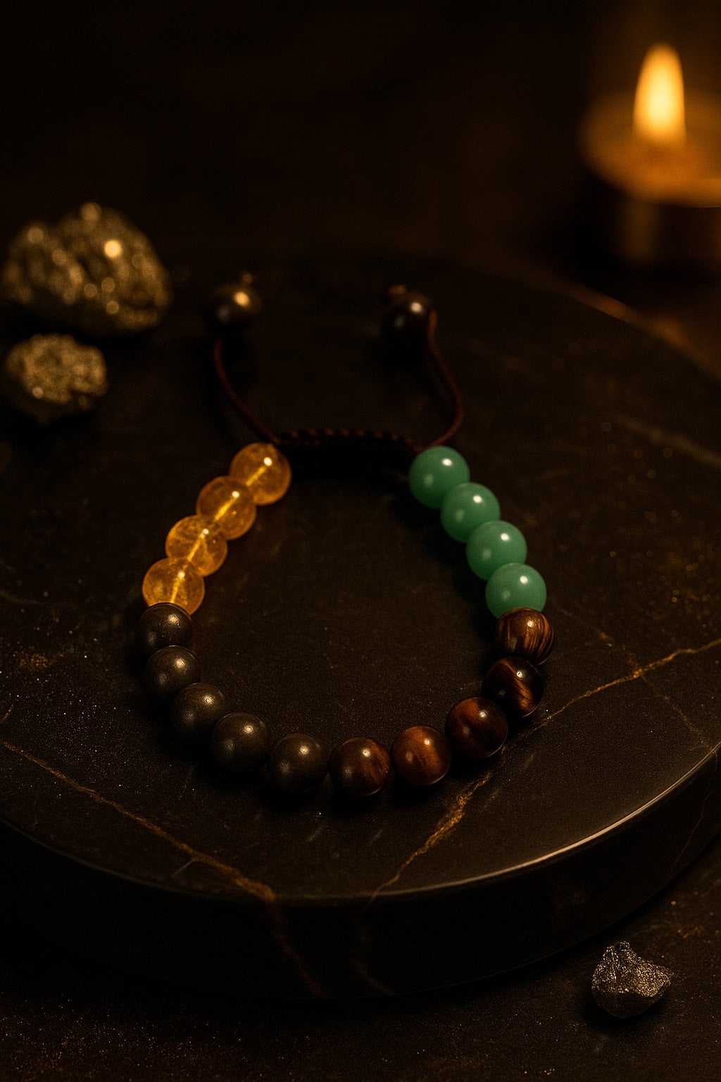 Kri PowerFusion Bracelet – Pyrite, Green Aventurine & Tiger Eye