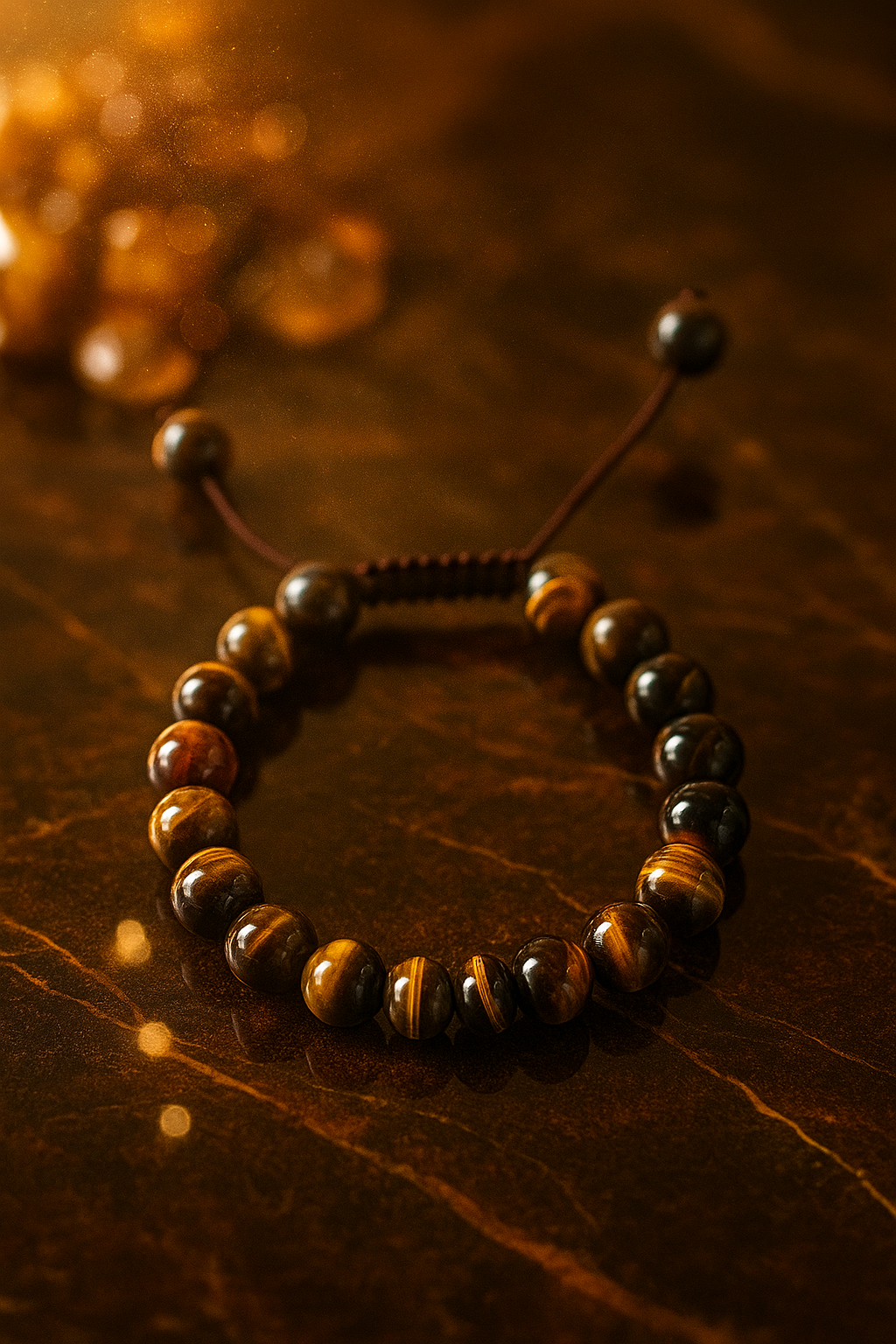 Kri Natural Tiger Eye Stone Bracelet – Focus, Energy & Protection